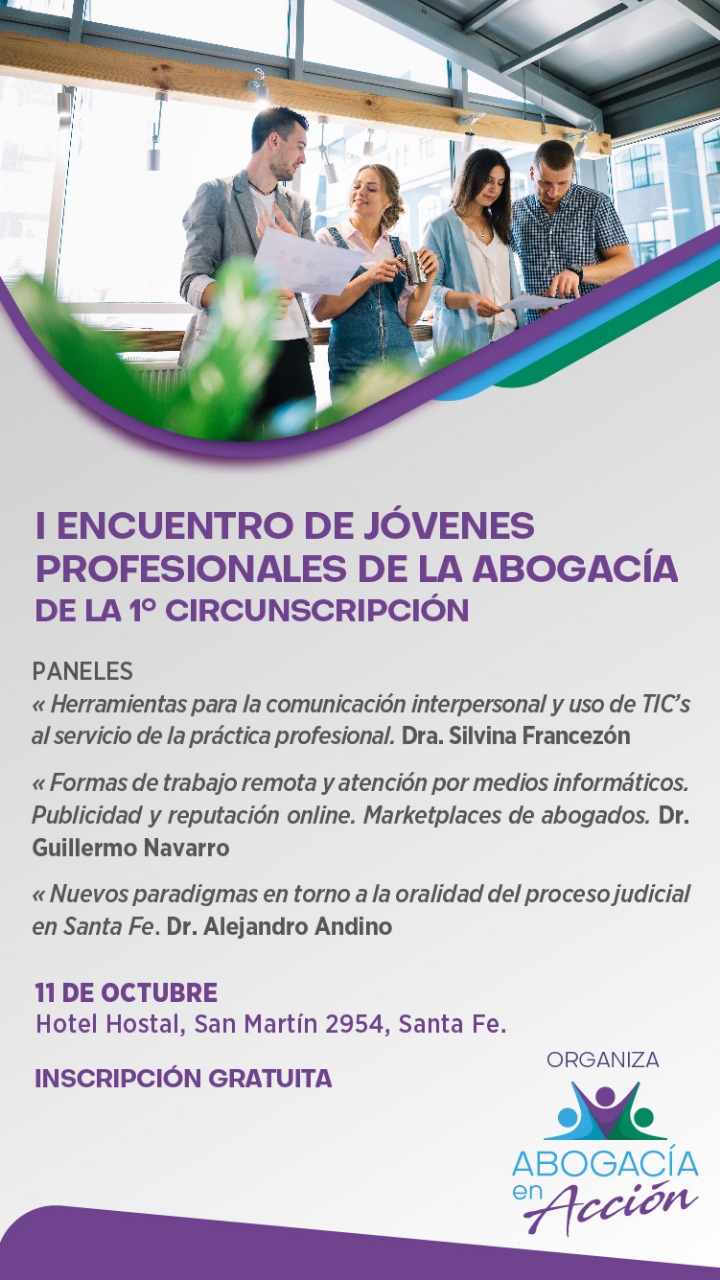 Primer encuentro de jovenes profesionales de la abogacia